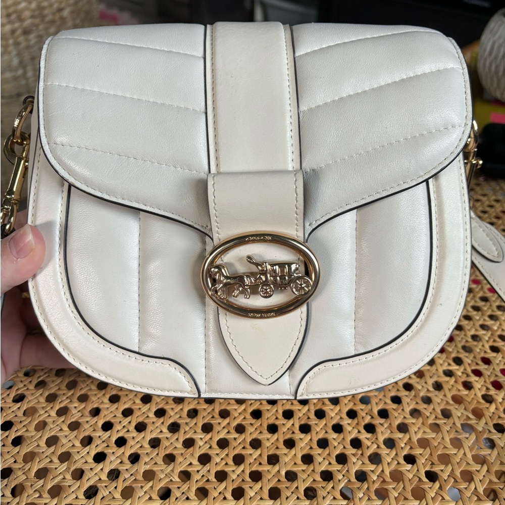 Coach crossbody saddle bag